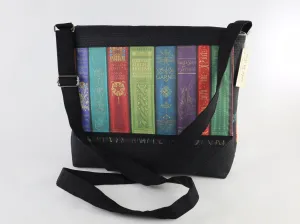 Vintage Library Books Messenger Bag