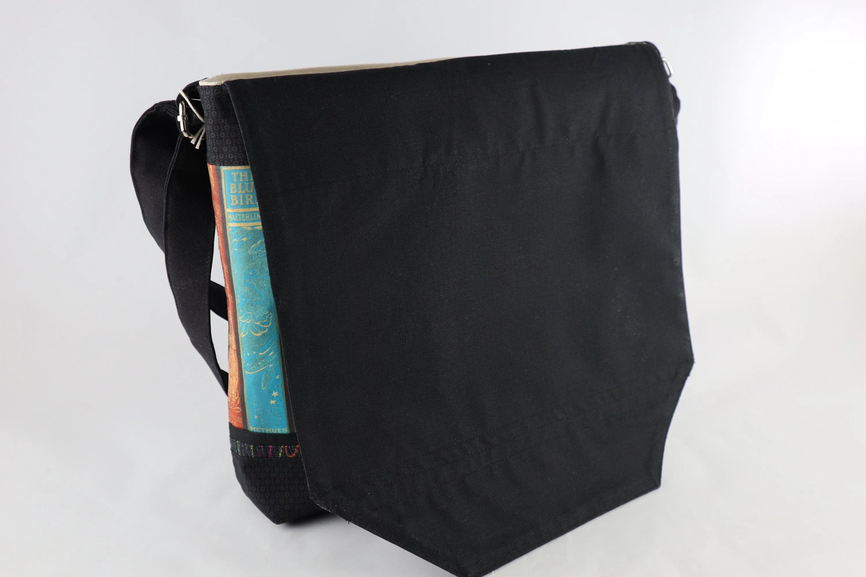 Vintage Library Books Messenger Bag