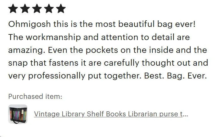 Vintage Library Books Messenger Bag