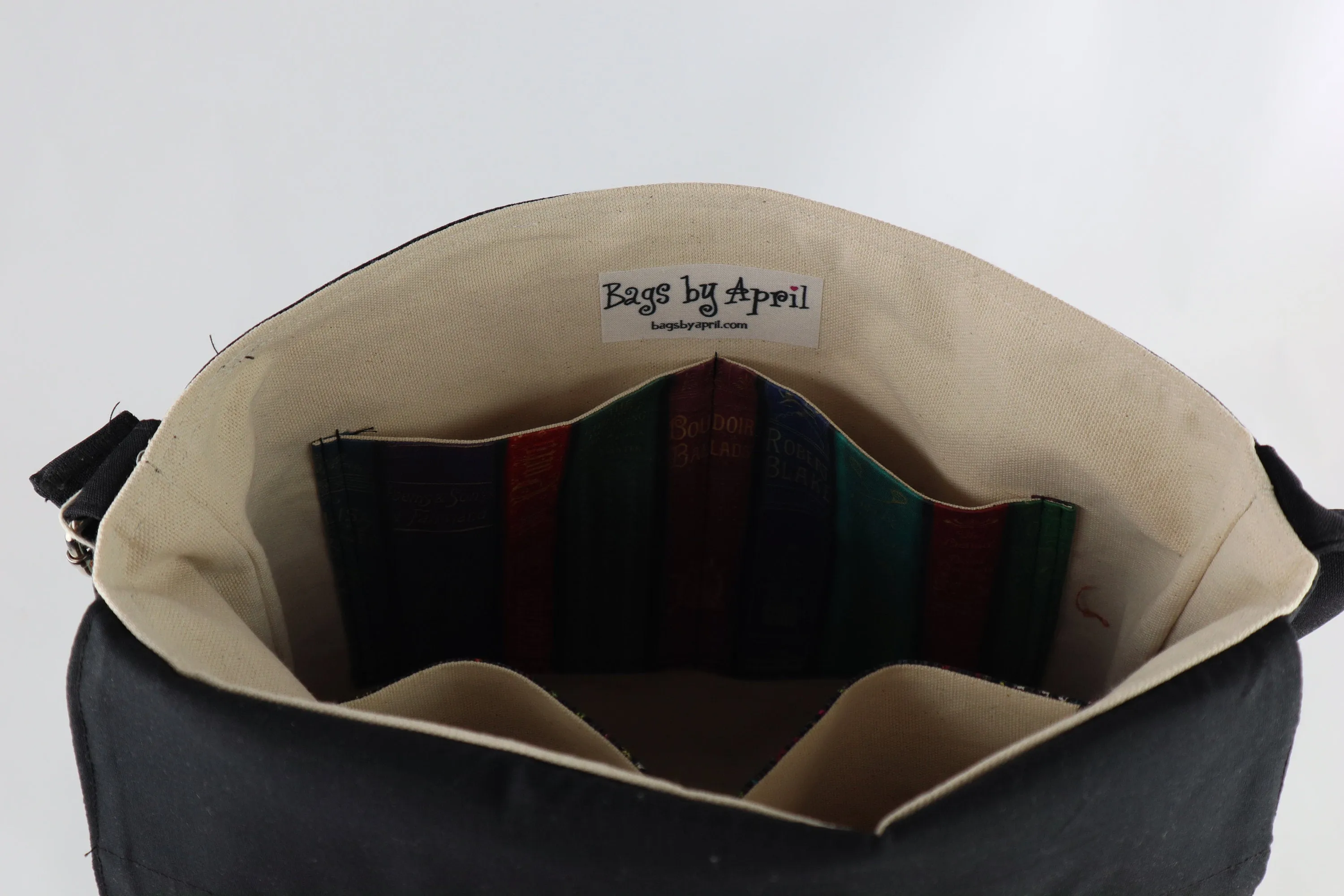 Vintage Library Books Messenger Bag
