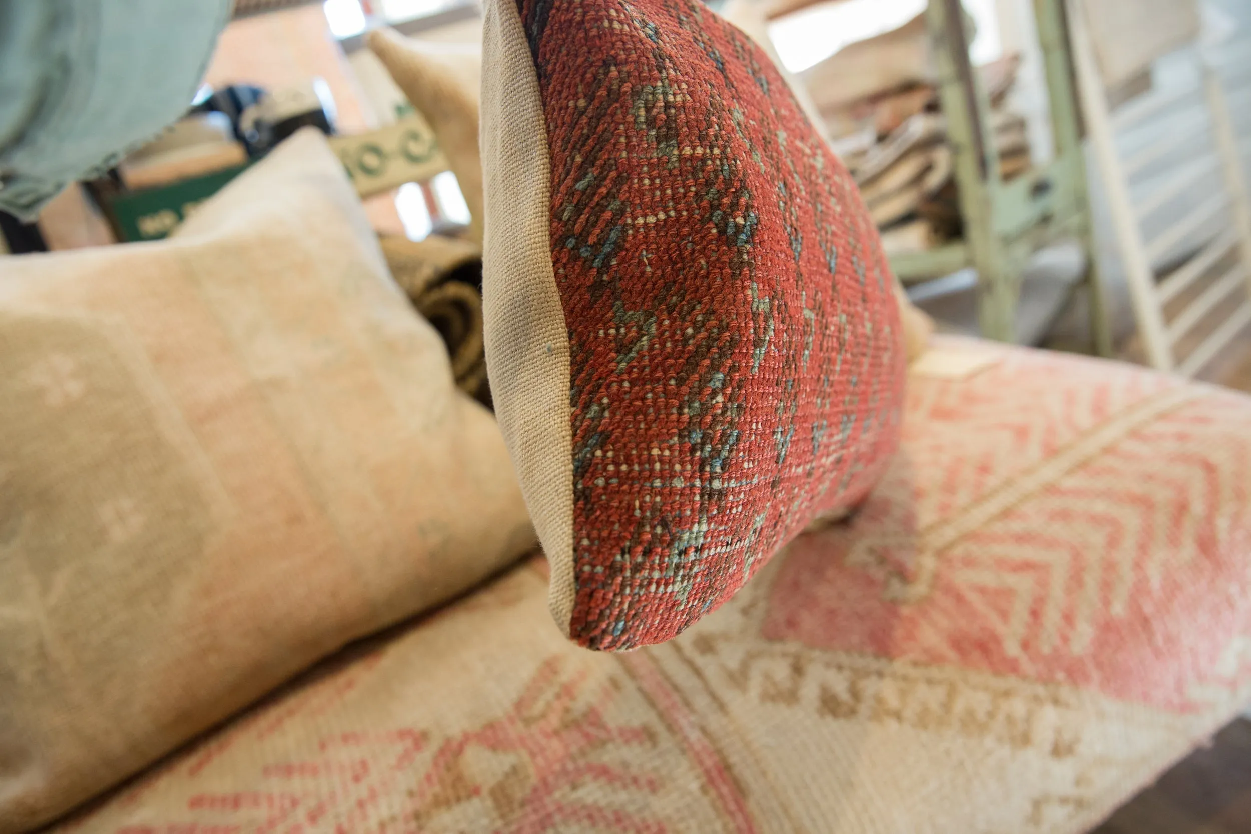 Vintage Rug Fragment Pillow