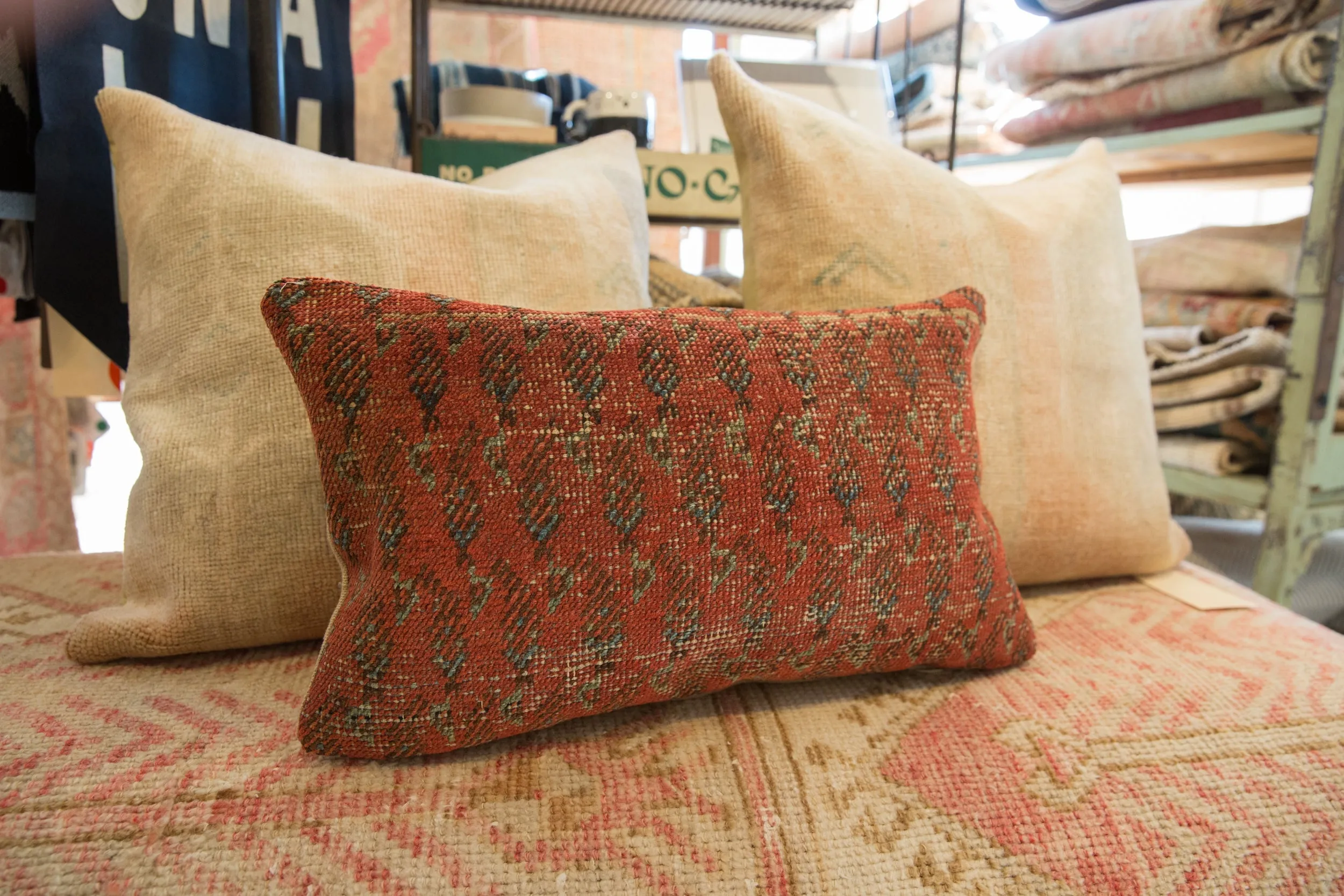 Vintage Rug Fragment Pillow
