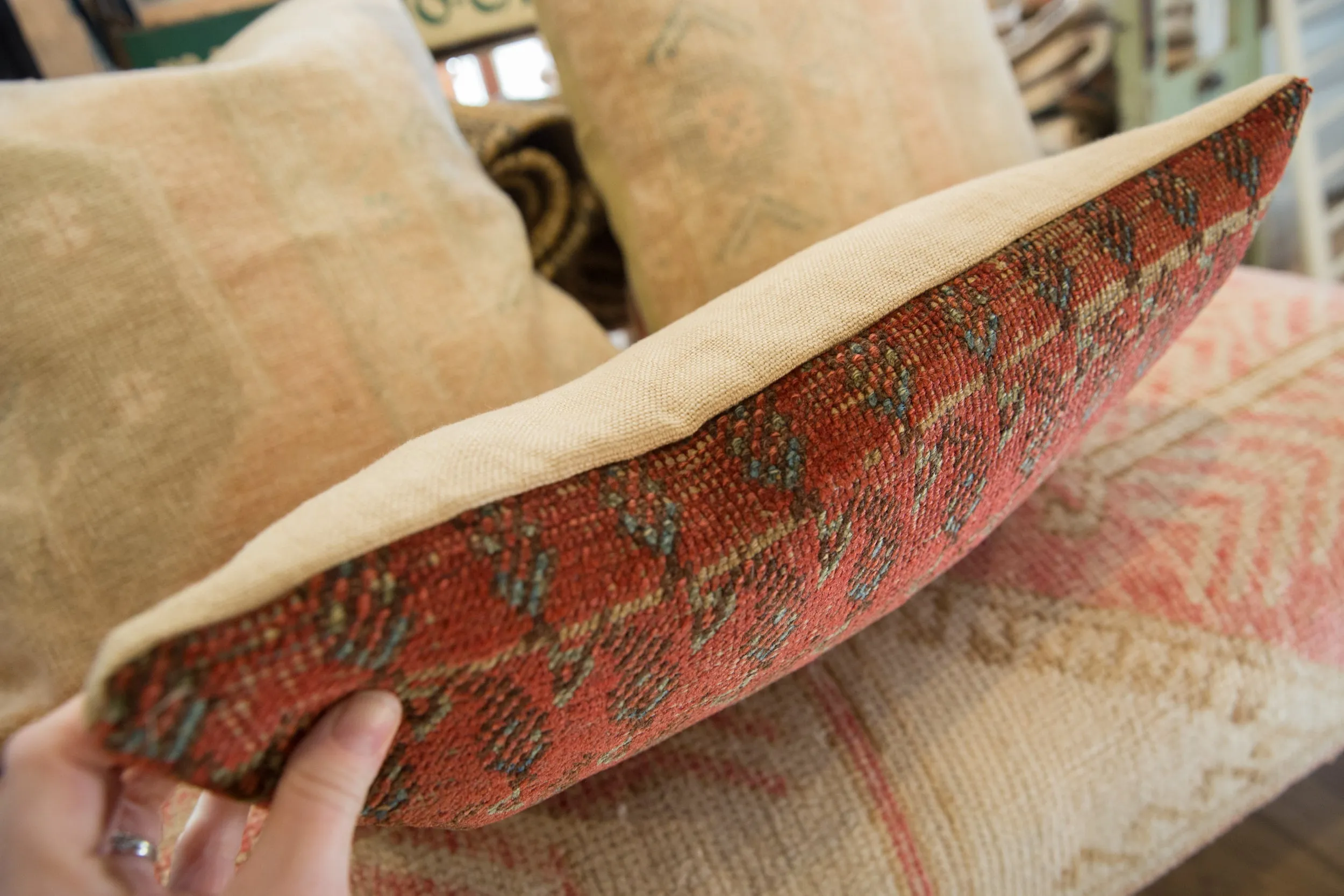Vintage Rug Fragment Pillow