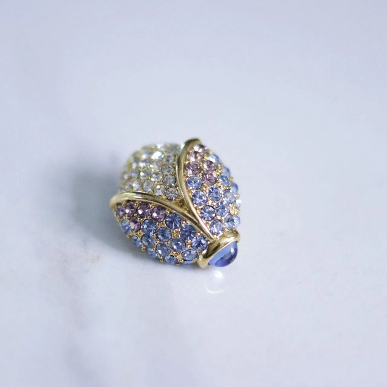 Vintage Swarovski Ladybug Brooch