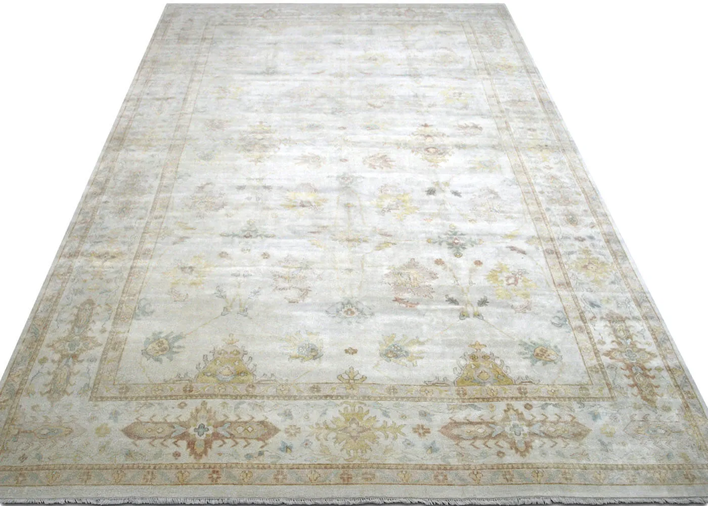 Vintage Turkish Oushak Rug - 12'2" x 19'10"