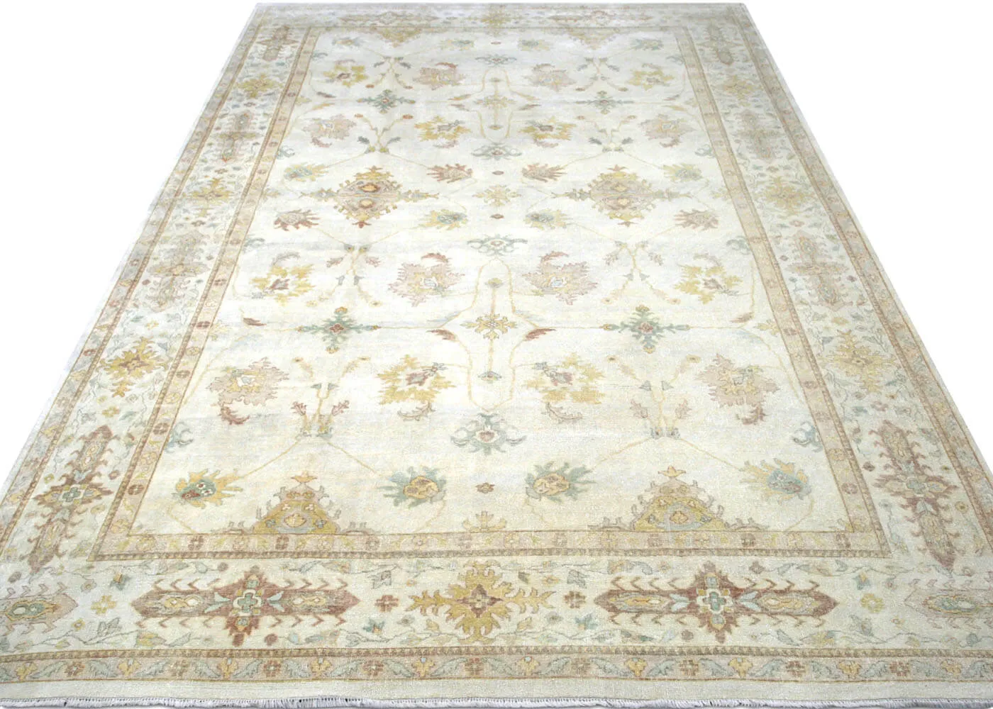 Vintage Turkish Oushak Rug - 12'2" x 19'10"
