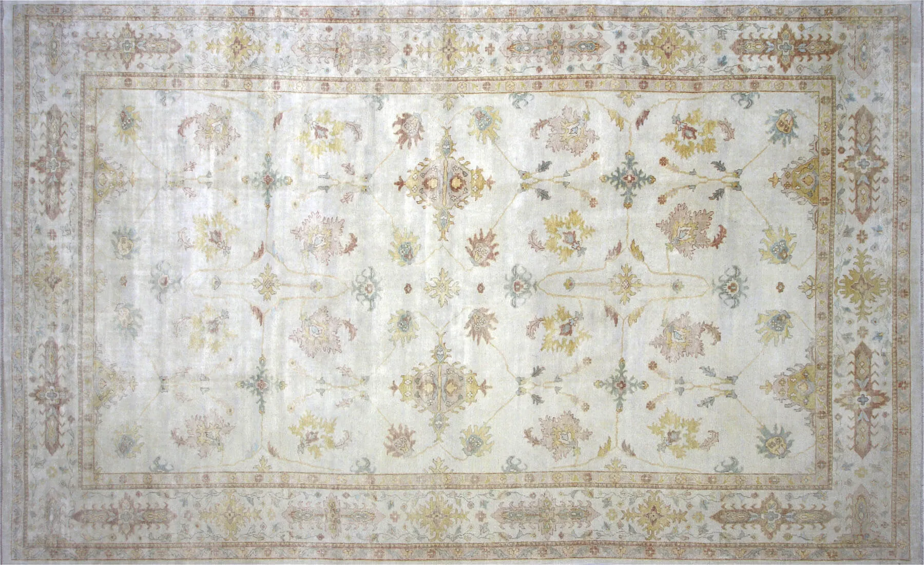 Vintage Turkish Oushak Rug - 12'2" x 19'10"