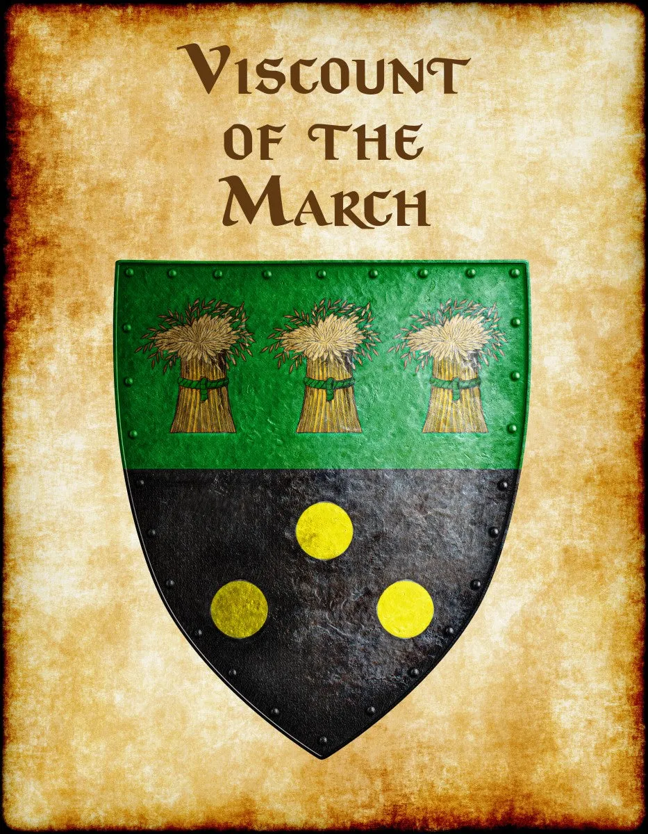 Viscount of the March Heraldry of Greyhawk Anna Meyer Cartography Canvas Art Print
