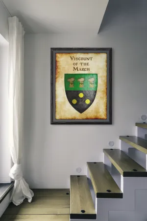 Viscount of the March Heraldry of Greyhawk Anna Meyer Cartography Canvas Art Print