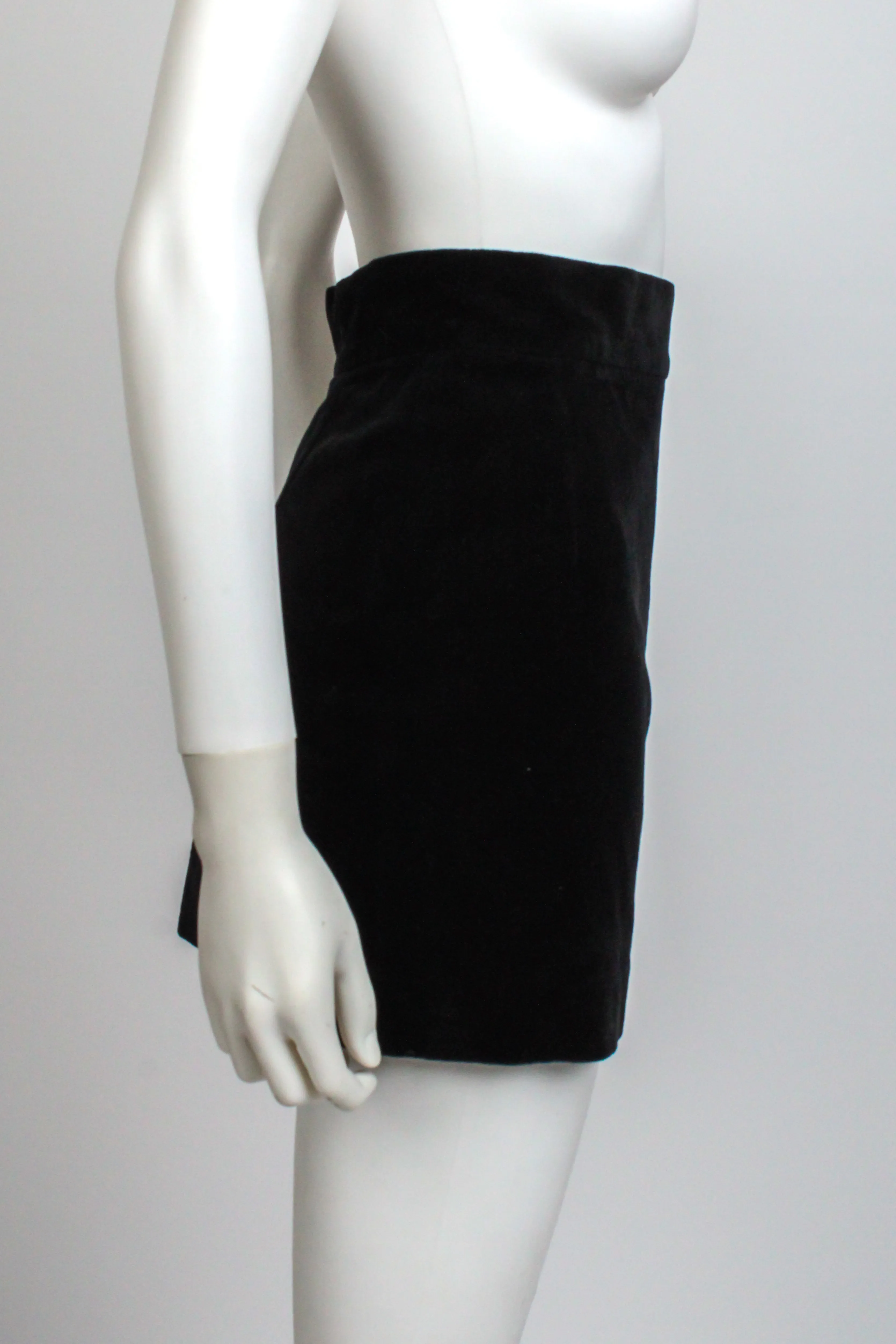 Vivienne Westwood SS 1991 Velour Mini Skirt