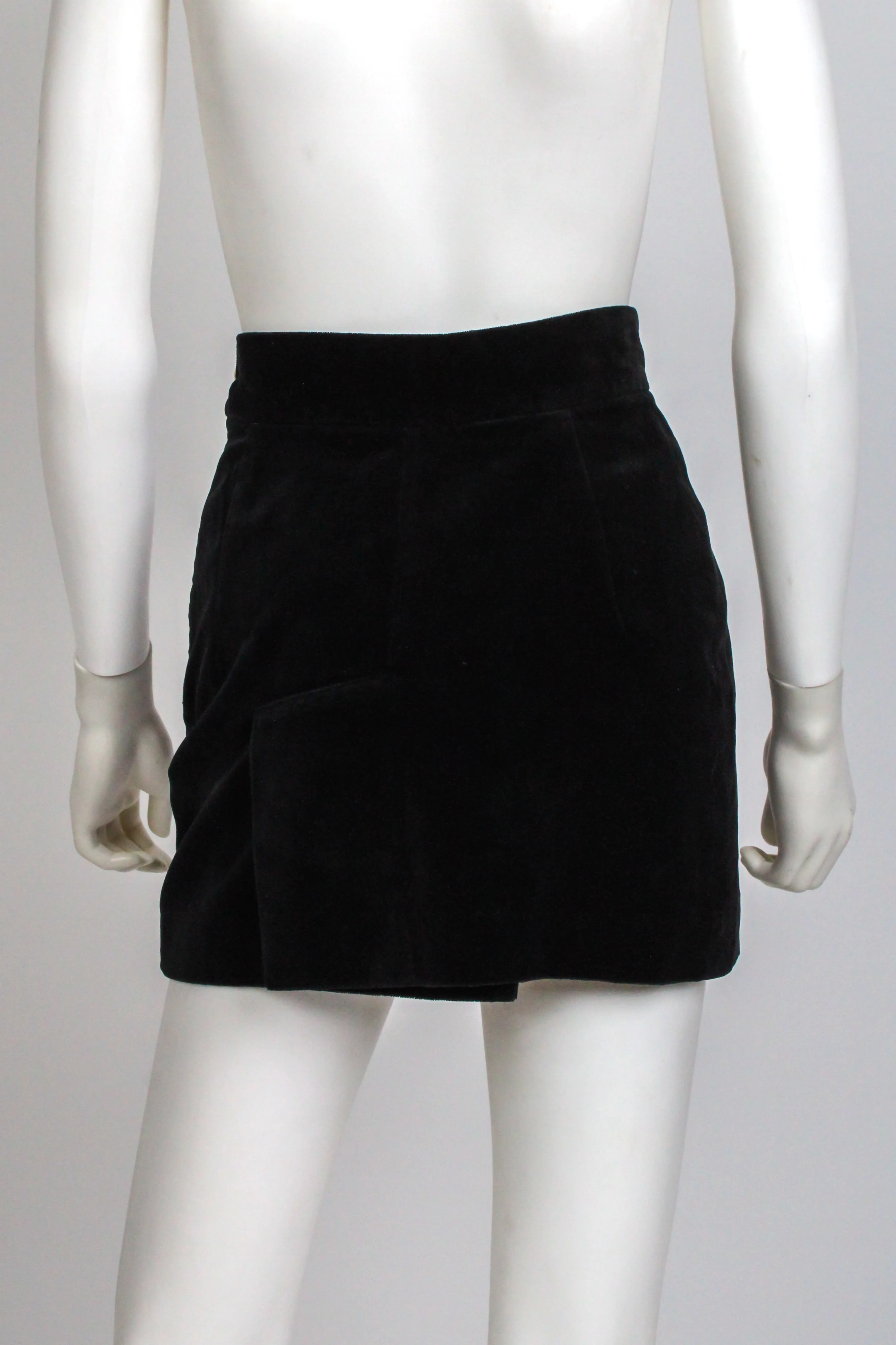 Vivienne Westwood SS 1991 Velour Mini Skirt