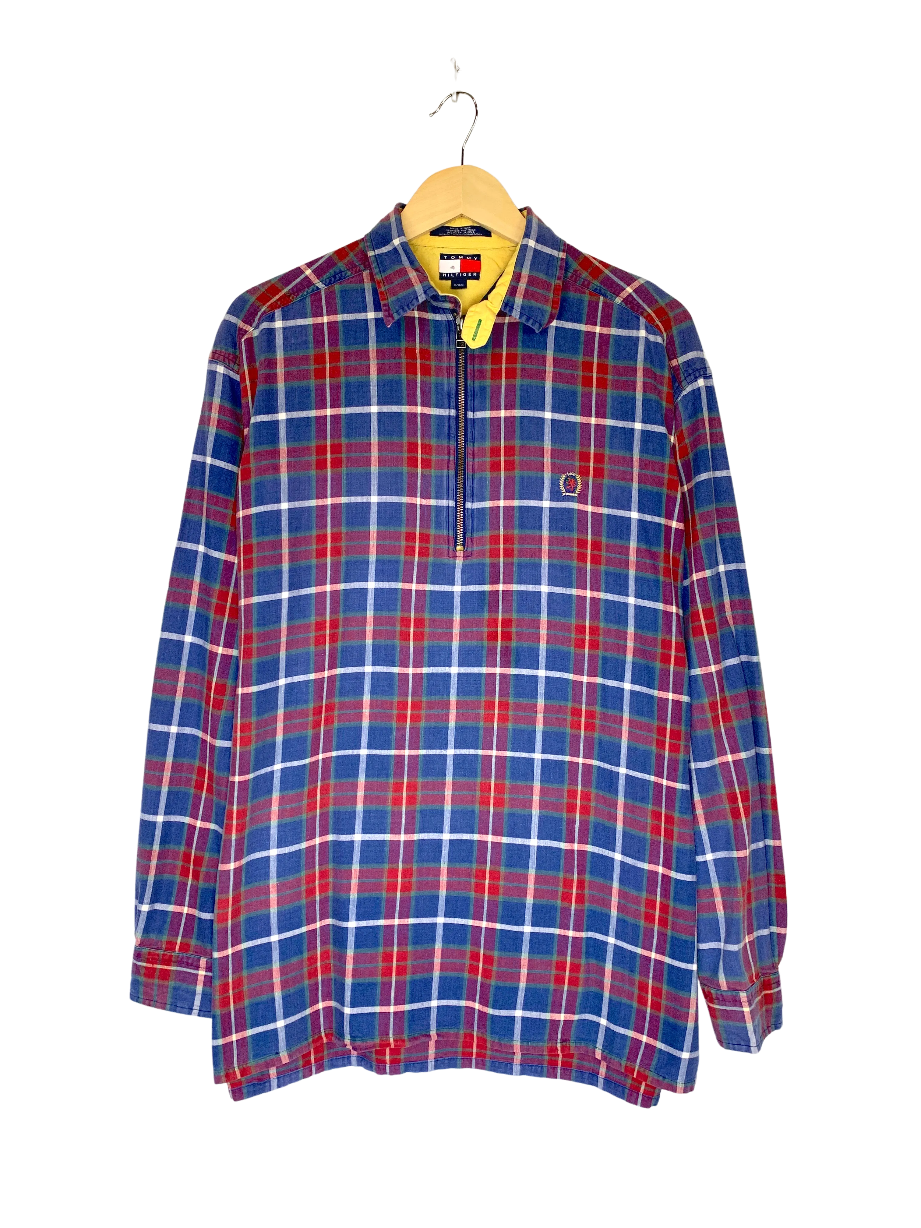 VTG Tommy Hilfiger 1/4 Zip Pullover "Buttondown" (L)