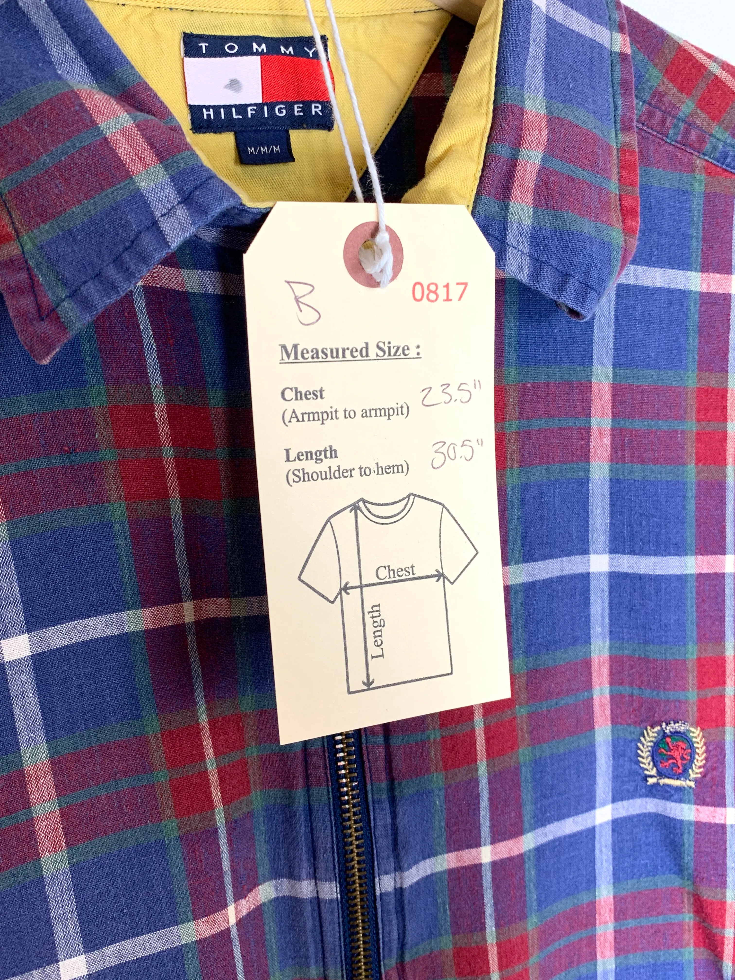 VTG Tommy Hilfiger 1/4 Zip Pullover "Buttondown" (L)