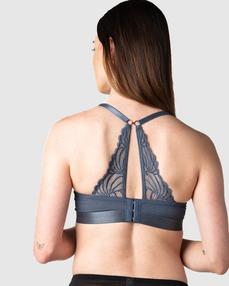 Warrior Demi Nursing Bra - Slate