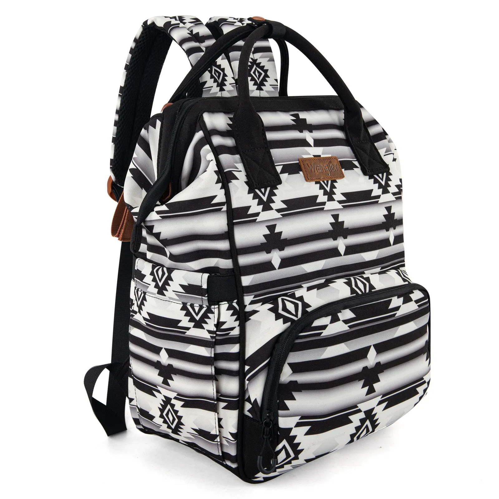WG2204-9110  Wrangler Aztec Printed Callie Backpack - Black