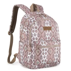 WG2206-9110  Wrangler Aztec Print Backpack - Light Coffee