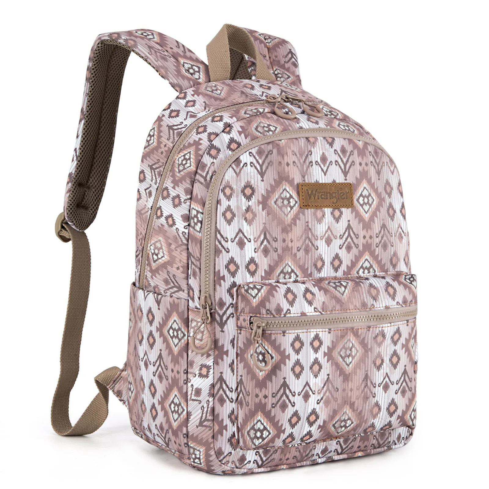 WG2206-9110  Wrangler Aztec Print Backpack - Light Coffee
