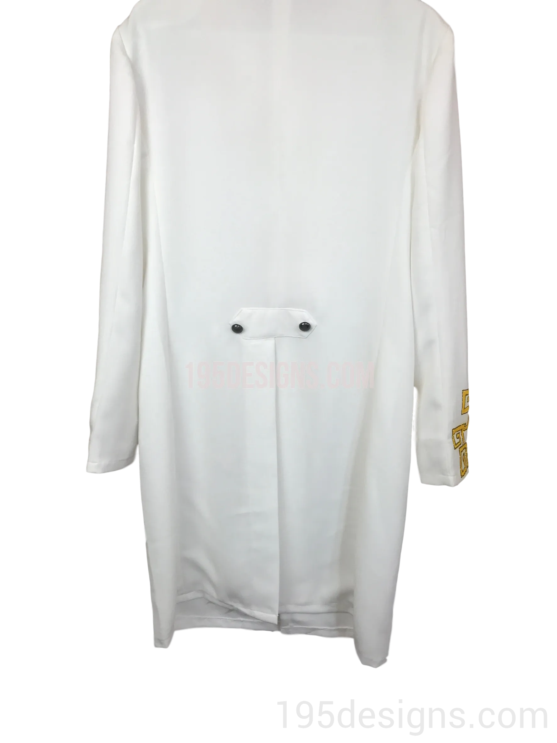 White Ao Dai Men - Trắng Nam Rồng Vải Cao Cấp Co Giản