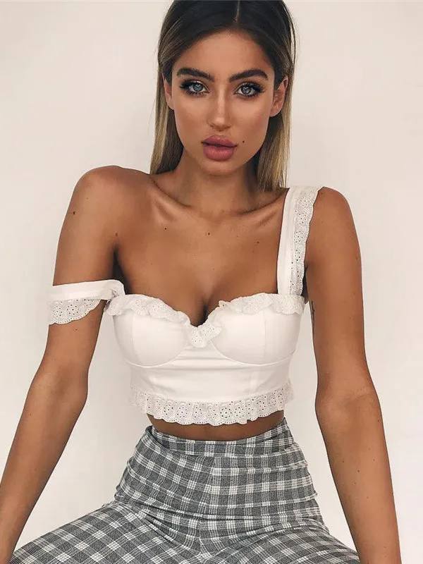 White Back Zipper Sling