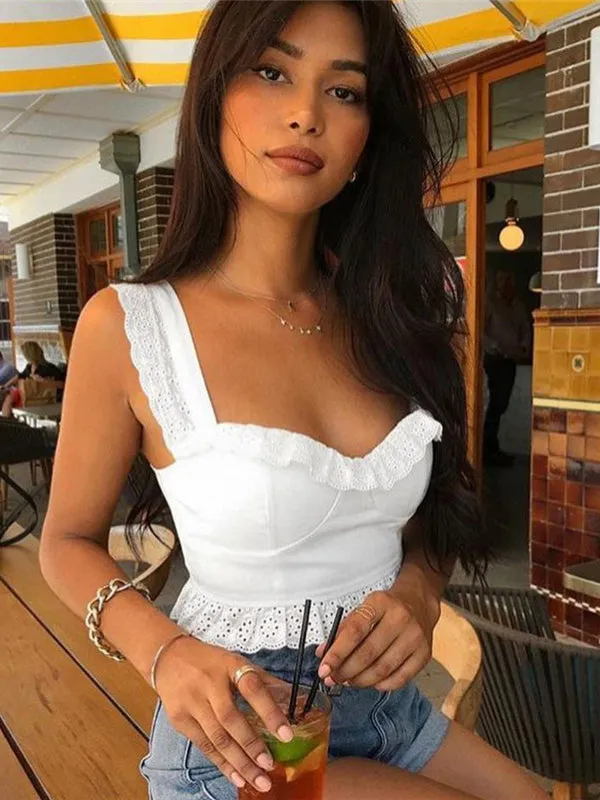 White Back Zipper Sling