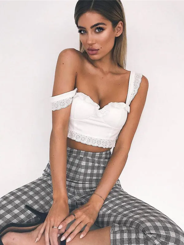 White Back Zipper Sling