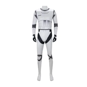 White Soldier Battlefront Classic Collection Movie Character Adult Cosplay Costume Jumpsuit