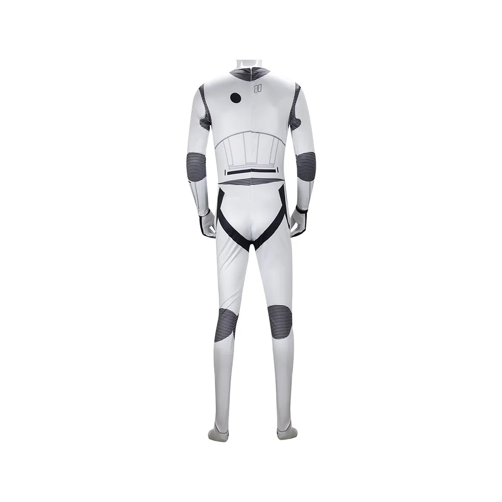 White Soldier Battlefront Classic Collection Movie Character Adult Cosplay Costume Jumpsuit
