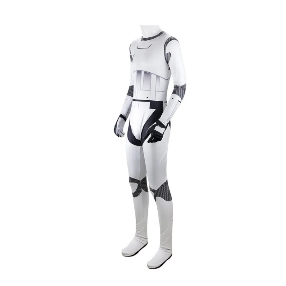 White Soldier Battlefront Classic Collection Movie Character Adult Cosplay Costume Jumpsuit