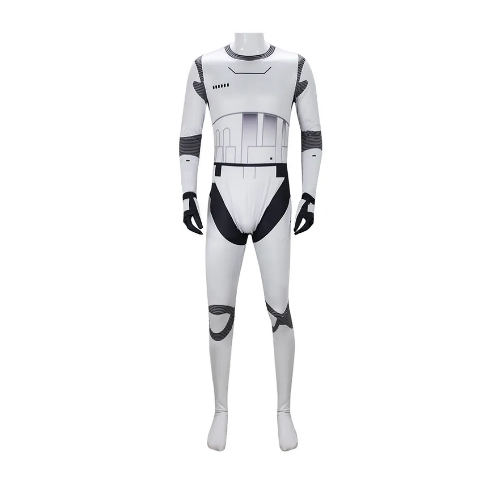 White Soldier Battlefront Classic Collection Movie Character Adult Cosplay Costume Jumpsuit