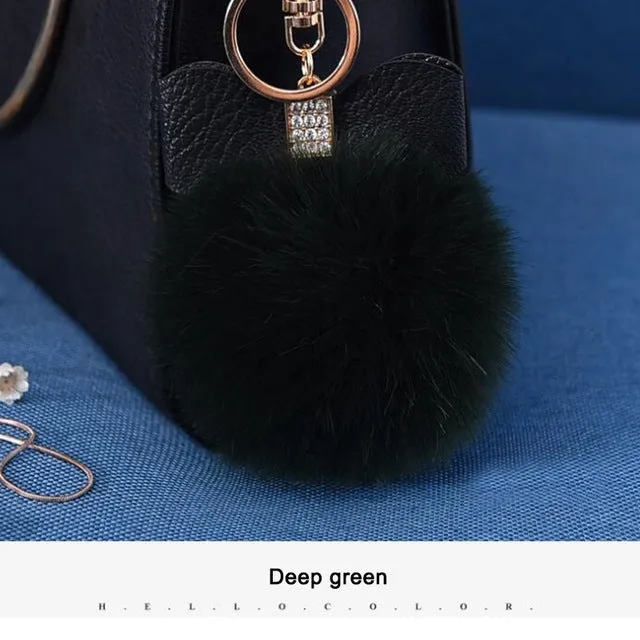 Women Trinkets Leather Bow Keychain