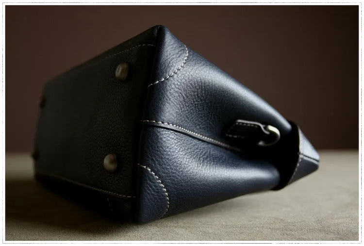 Womens Black Work Leather Handbag Purse Leather Black Work Shoulder Bag Handbag Purse for Ladies