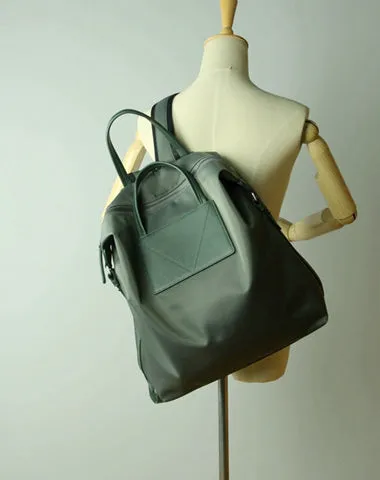 Womens Black&Pink Nylon Backpack Bag Best Satchel Backpack Nylon Leather School Rucksack for Ladies