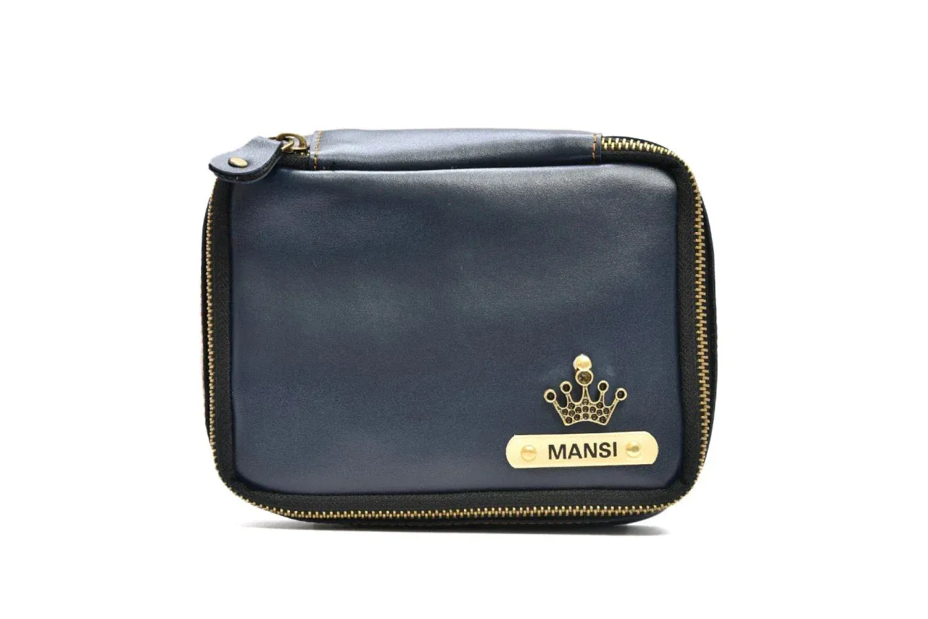 Women's Combo : Mini Makeup Kit & Sling Bag (Royal Blue)