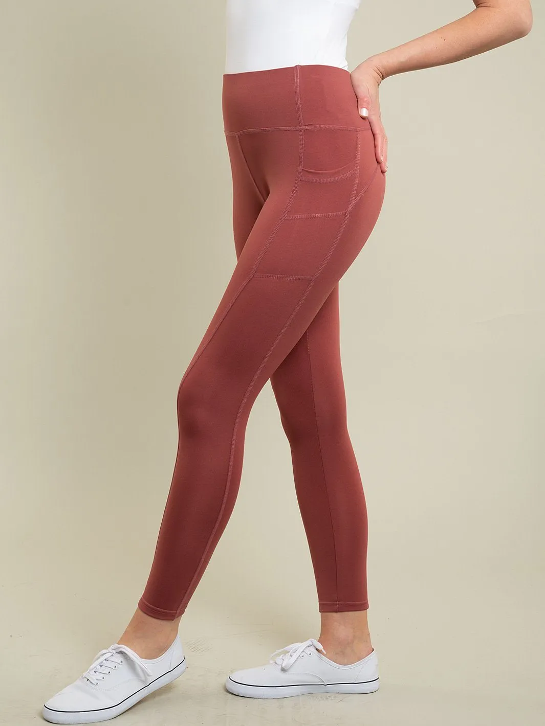 WOMEN'S MAROON LEGGING