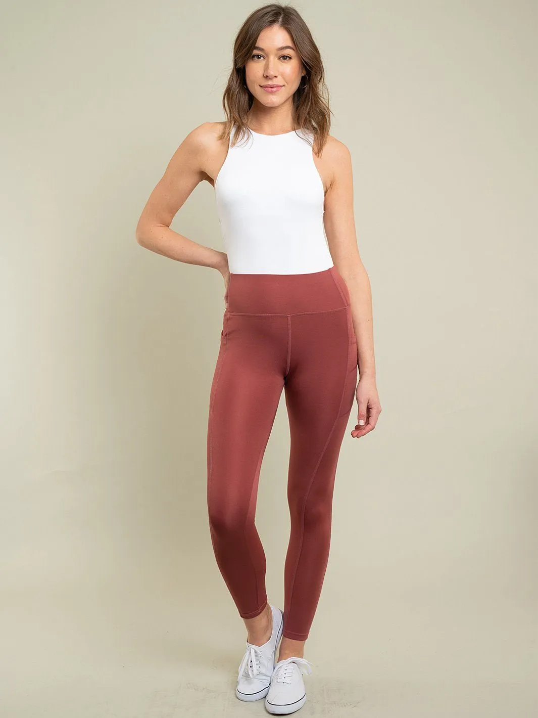 WOMEN'S MAROON LEGGING