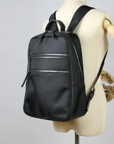 Womens Nylon Backpack Bag Black Best Satchel Backpack Nylon School Rucksack for Ladies