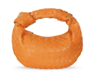 Women's Stylish Woven Knot Handle Handbag | Small