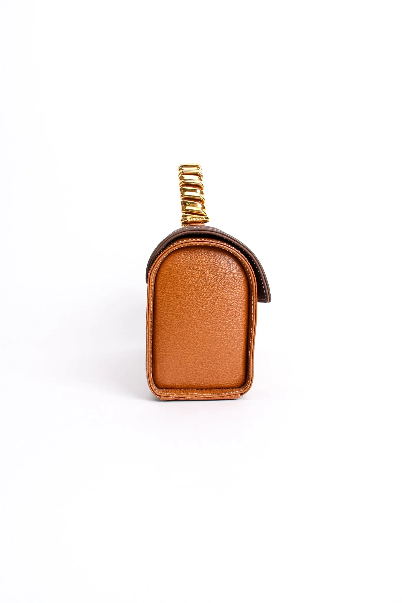 Wrapped Handle Barrel Flap Bag