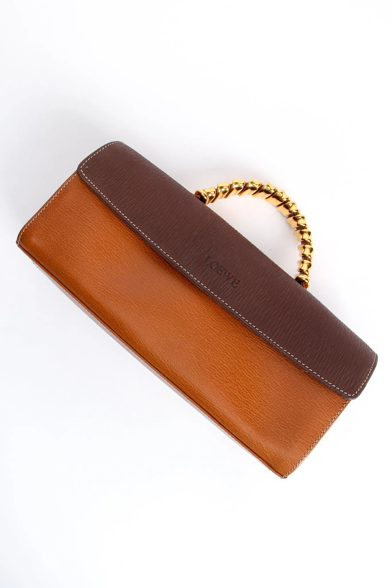 Wrapped Handle Barrel Flap Bag