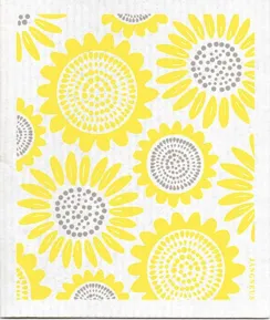 Yellow Sunflower Dishcloth