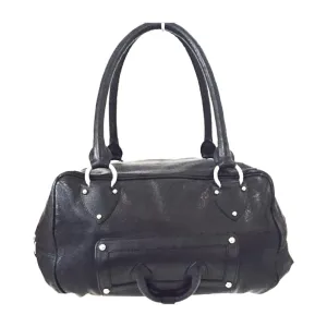 ZAC POSEN Black Leather Shoulder Handbag Purse with Dust Bag